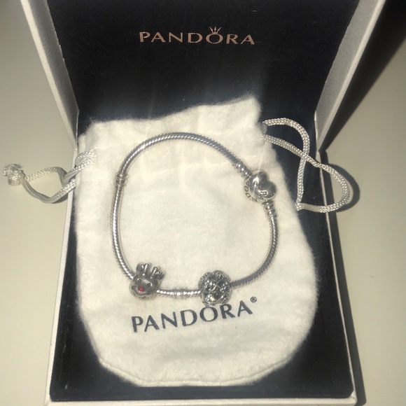 Pandora Jewelry - An authentic Pandora bracelet with two charms